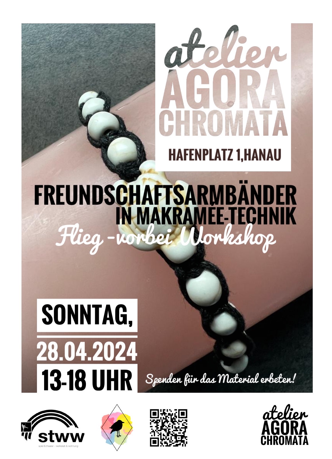 Freundschaftsarmbänder in Makramée-Technik