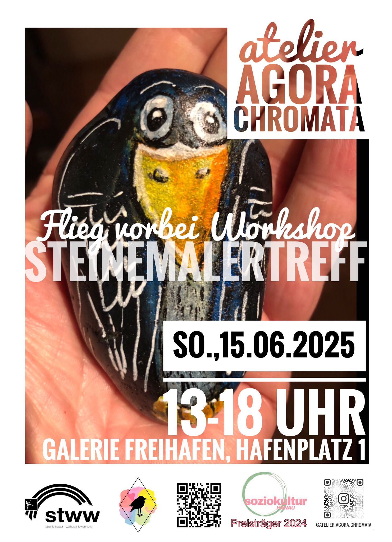 Flieg vorbei Workshop "Steinemaler-Treff"