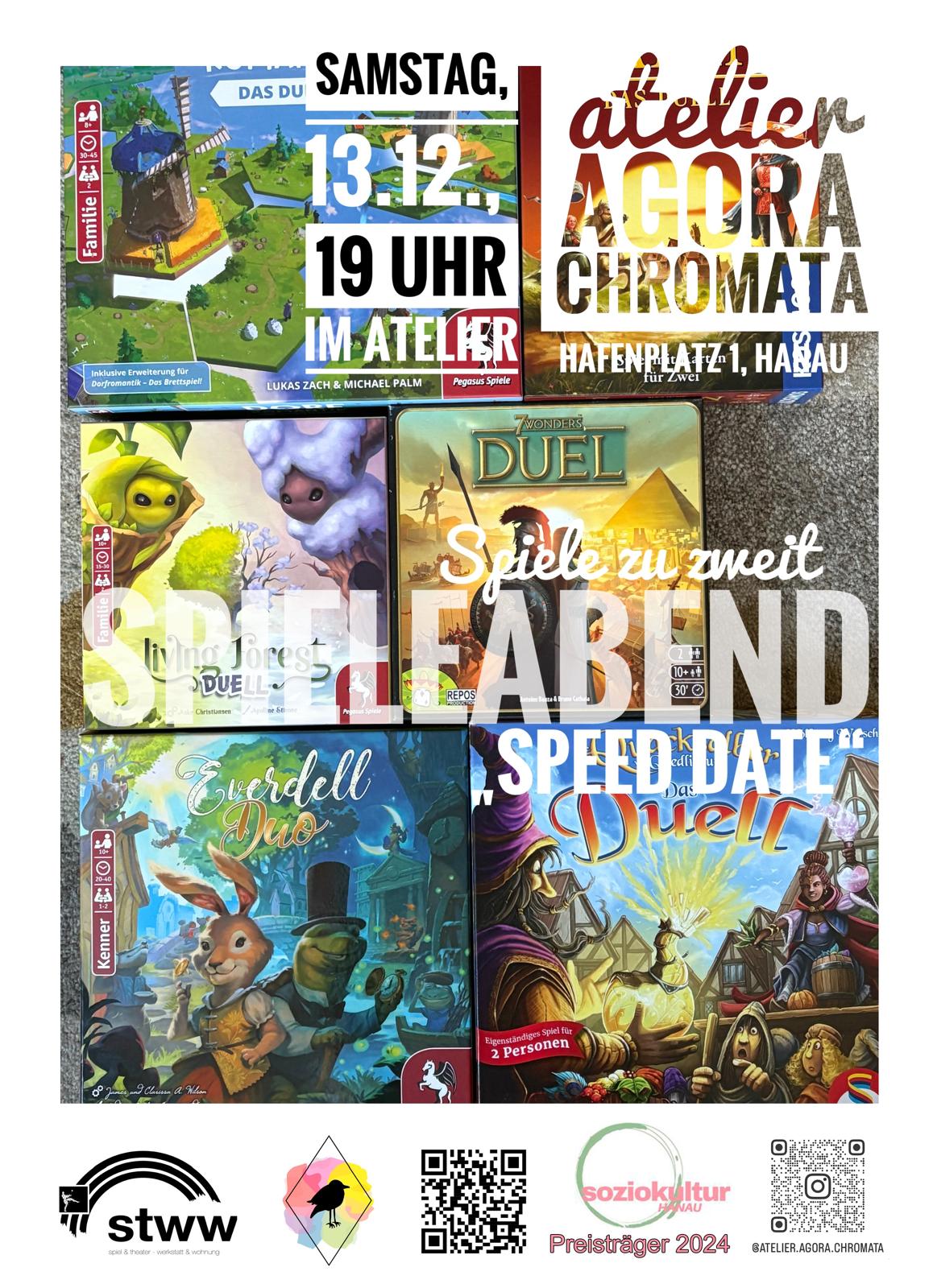 Spieleabend "Speed Dating" Duell-Spiele